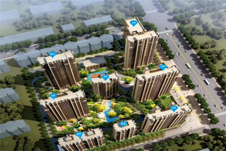 城西熙城国际3室2厅1卫127m2毛坯房